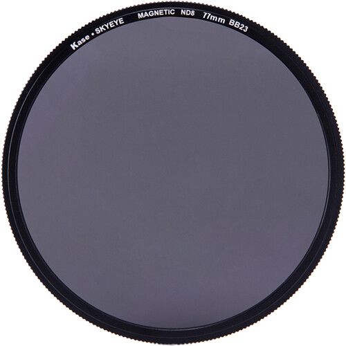  Kase 77mm Skyeye ND8 (3-Stop) Magnetic Neutral Density Filter with Adapter Ring