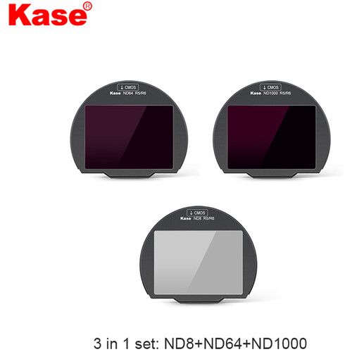  Kase 3-in-1 ND Set for Canon EOS R5/R6 Camera Bodies (ND8/ND64/ND1000)