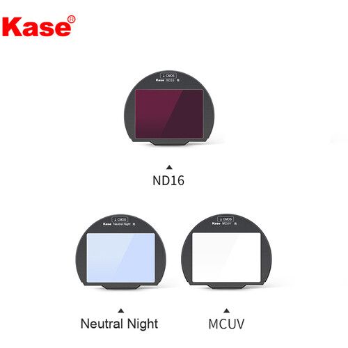  Kase 3-in-1 Clip-In Filter Set for Canon EOS R Mirrorless Cameras (Neutral Night/ND16/MCUV)