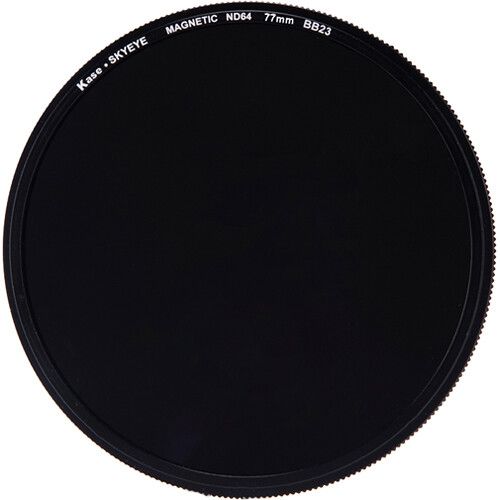  Kase 77mm Skyeye ND64 (6-Stop) Magnetic Neutral Density Filter with Adapter Ring