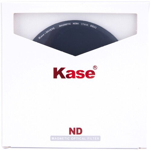  Kase 77mm Skyeye ND64 (6-Stop) Magnetic Neutral Density Filter with Adapter Ring