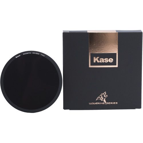  Kase Wolverine Magnetic ND64 Solid Neutral Density 1.8 Filter with 77mm Lens Adapter Ring (6-Stop)