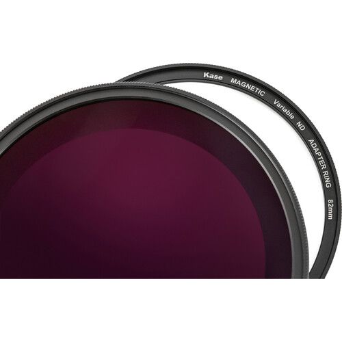  Kase Wolverine Magnetic Variable Neutral Density Filter with Adapter Ring, Gen 2 (82mm, 6 to 9-Stops)