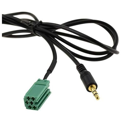  [아마존베스트]-Service-Informationen AUX Cable for Car Radio Renault Clio Espace Kangoo Koleos Laguna Megane Modus Scenic Twingo 2005-2012 Update List Mini ISO Male Jack 3.5 mm + Extraction Kit