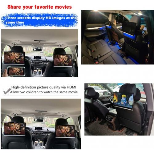  [아마존베스트]Kaskawise 12.5‘’ Car Headrest Video Player with WiFi,Android 9.0 TV Monitor Tablet IPS Touch Screen,Support Sync Screen Phone Mirroring Bluetooth/HDMI in/Out/FM/USB