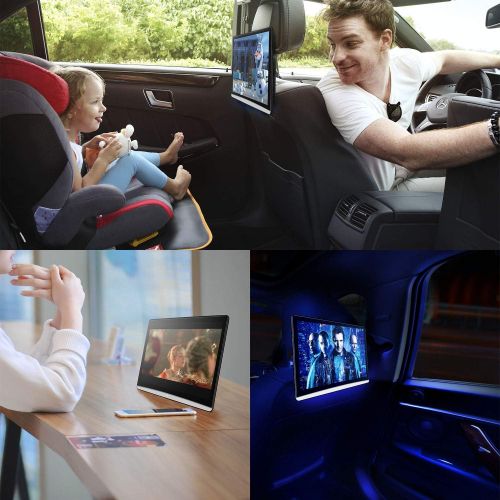  [아마존베스트]Kaskawise 12.5‘’ Car Headrest Video Player with WiFi,Android 9.0 TV Monitor Tablet IPS Touch Screen,Support Sync Screen Phone Mirroring Bluetooth/HDMI in/Out/FM/USB