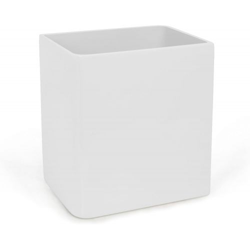  Kassatex Lacca Waste Basket, White