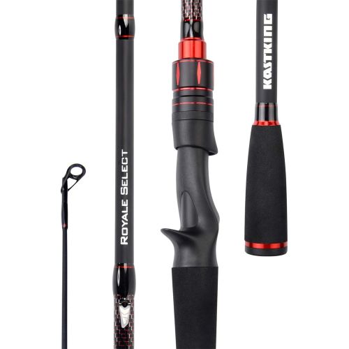  KastKing Royale Select Fishing Rods, Casting Models Designed for Bass Fishing Techniques,1 & 2-pc Fishing Rods for Fresh & Saltwater,Tournament Quality & Performance, Premium Fuji