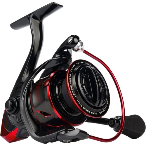  KastKing Sharky III Fishing Reel - New Spinning Reel - Carbon Fiber 39.5 LBs Max Drag - 10+1 Stainless BB for Saltwater or Freshwater - Oversize Shaft - Super Value!