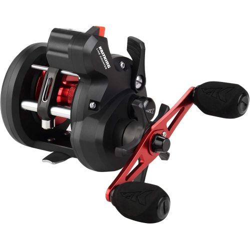  KastKing ReKon Round Baitcasting Reel, Line Counter/Level Wind Trolling/Jigging Fishing Reel, Conventional Baitcasting Reel, Graphite Body, Durable Stainless-Steel & Brass Gears, L