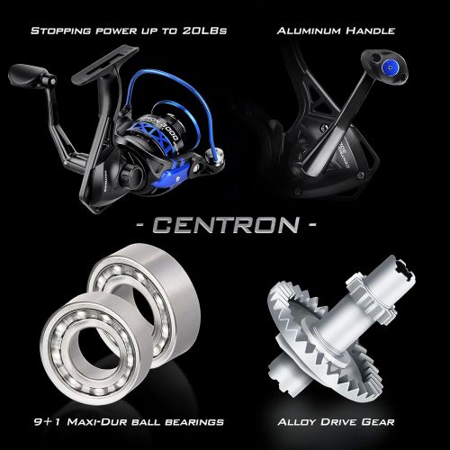  KastKing Centron Spinning Reel ? Fishing Rod Combos, Toray IM6 Graphite 2Pc Blanks, Stainless Steel Guides