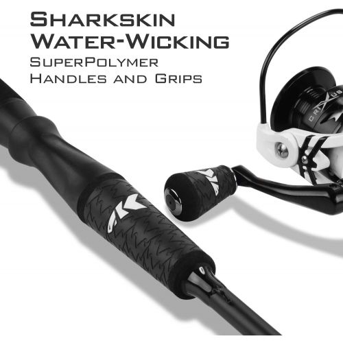  KastKing Crixus Fishing Rod and Reel Combo, Baitcasting Combo, IM6 Graphite Blank Rods,SuperPolymer Handle