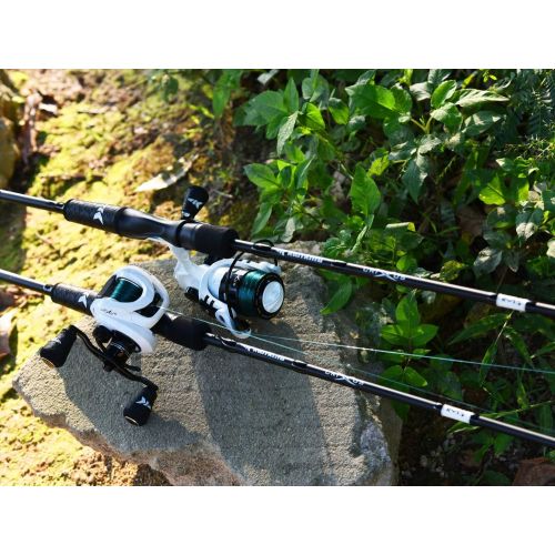  KastKing Crixus Fishing Rod and Reel Combo, Baitcasting Combo, IM6 Graphite Blank Rods,SuperPolymer Handle