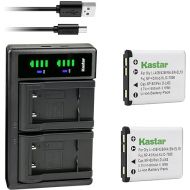 Kastar 2-Pack Battery and LTD2 USB Charger Compatible with HP (Hewlett Packard) PW460t PW550z SW450, Minolta MN12Z Digital Camera, iKan PDMOVIE Remote Air Pro 3 and Live Air 2 Motor