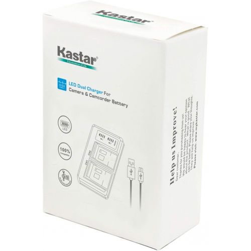  Kastar 2-Pack Battery and LTD2 USB Charger Replacement for Fujifilm NP-60 HP A1812A L1812A L1812B Photosmart R07 Q2232-80001, Kodak KLIC-5000 K7600-C, Toshiba NP-60 PDR-BT3, Olympu