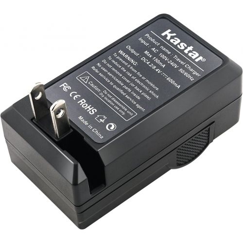  Kastar Compatible Battery 2x and Charger Replacement for Fujifilm NP-40, Panasonic CGA-S004, DMW-BCB7, Kodak KLIC-7005, Samsung SLB-0737, SLB-0837, Sanyo NP-40, D-Li8, Benq Dli-102