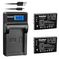 Kastar 2X Battery + LCD USB Charger Replacement for Fujifilm NP-60, Kodak KLIC-5000, Samsung SLB-1137, Olympus Li-20B and Fujifilm FinePix, Kodak EasyShare One Series, Olympus AZ-1