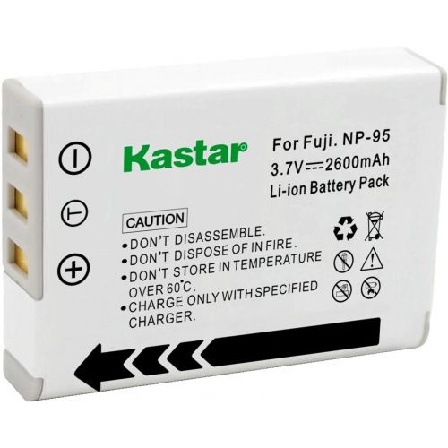  Kastar 4-Pack Battery and LTD2 USB Charger Replacement for Fujifilm NP-95 NP95 FNP-95 FNP95 Battery, Fujifilm BC-65N Charger, Fujifilm FinePix X100T, FinePix X-S1, Fujifilm XF10 Di