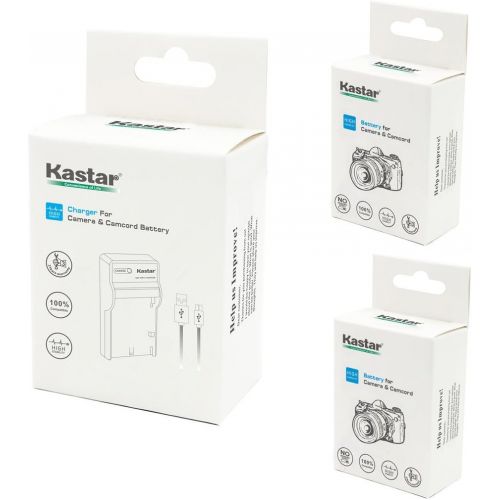  Kastar Battery (X2) & Slim USB Charger for Fujifilm NP-W126 NP-W126s and Fuji HS30EXR HS33EXR HS35EXR HS50EXR X100F X-PRO1 X-PRO2 X-A1 X-A2 X-A3 X-A10 X-E1 X-E2 X-E2S X-E3 X-M1 X-T