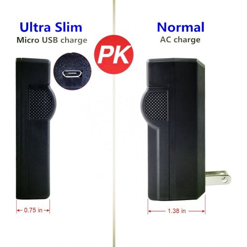  Kastar Battery (X2) & Slim USB Charger for Fujifilm NP-W126 NP-W126s and Fuji HS30EXR HS33EXR HS35EXR HS50EXR X100F X-PRO1 X-PRO2 X-A1 X-A2 X-A3 X-A10 X-E1 X-E2 X-E2S X-E3 X-M1 X-T