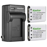 Kastar 2-Pack Battery + AC Wall Charger Replacement for Olympus Fujifilm NP-45, LI-42B LI-40B, Nikon EN-EL10, Kodak KLIC-7006 K7006, Casio NP-80 CNP80, D-Li63, D-Li108, Ricoh DS-63