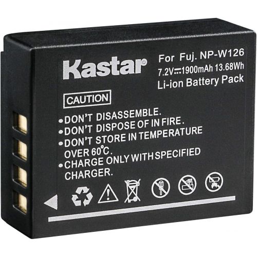  Kastar Battery (1-Pack) for Fujifilm NP-W126 NP-W126S and FUJIFILM X-Pro2 / X-Pro1 / X-T2 / X-T1 / X-T10 / X-E2S / X-E2 / X-E1 / X-M1 / X-A10 / X-A3 / X-A2 / X-A1, FinePix HS50EXR