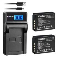 Kastar Battery (X2) & Slim LCD USB Charger for Fujifilm NP-W126 NP-W126S and FUJIFILM X-Pro2 X-Pro1 X-T2 X-TX-T10 X-E2S X-E2 X-E1 X-M1 X-A10 X-A3 X-A2 X-A1, FinePix HS50EXR HS30EXR