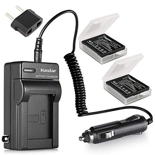  Kastar Battery 2X + Charger for Panasonic Lumix CGA-S005 CGA-S005A/1B CGA-S005E CGA-S005GK DMW-BCC12 & Lumix DMC-FS1 DMC-FS2 DMC-FX01 DMC-FX07 DMC-FX1 DMC-FX3 DMC-FX180 DMC-LX1 DMC