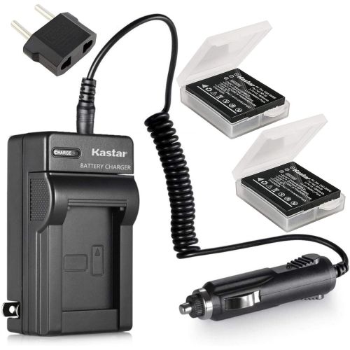  Kastar Battery 2X + Charger for Panasonic Lumix CGA-S005 CGA-S005A/1B CGA-S005E CGA-S005GK DMW-BCC12 & Lumix DMC-FS1 DMC-FS2 DMC-FX01 DMC-FX07 DMC-FX1 DMC-FX3 DMC-FX180 DMC-LX1 DMC