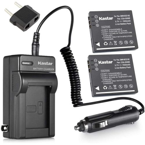  Kastar 2X Battery + Charger for Panasonic Lumix CGA-S008 DMW-BCE10 VW-VBJ10E BP-DC6 & Panasonic Lumix DMC-FX520 SDR-S25 SDR-S26 DMC-FS20 DMC-FX37 DMC-FX55 DMC-FX500 DMC-FS5 DMC-FX3