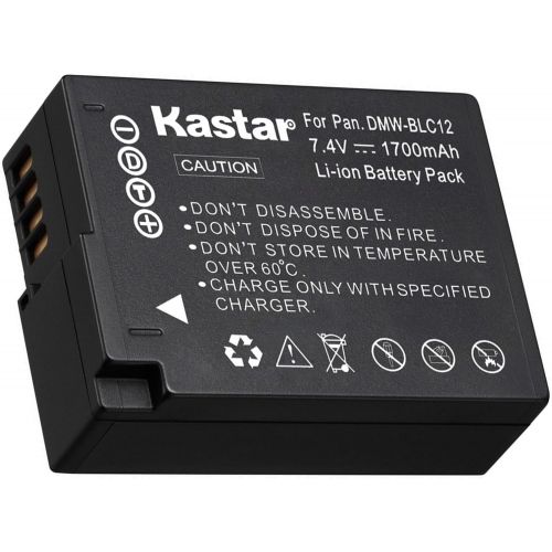  Kastar Battery (1-Pack) for Panasonic DMW-BLC12, DMW-BLC12E, DMW-BLC12PP and DE-A79 Work with Panasonic Lumix DMC-FZ200, DMC-FZ1000, DMC-G5, DMC-G6, DMC-GH2 Cameras