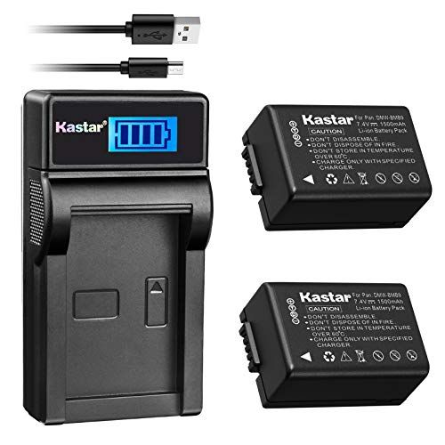  Kastar Battery X2 + LCD USB Charger for Panasonic DMW-BMB9 DMW-BMB9E DMW-BMB9PP & Lumix DMC-FZ40 DMC-FZ45 DMC-FZ47 DMC-FZ48 DMC-FZ60 DMC-FZ62 DMC-FZ70 DMC-FZ72 DMC-FZ100 DMC-FZ150