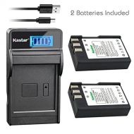 Kastar Battery (X2) & Slim LCD Charger for Nik EN-EL9, ENEL9, EN-EL9a, ENEL9A, MH-23 and Nik D3000, D5000, D40, D60, D40X SLR Cameras