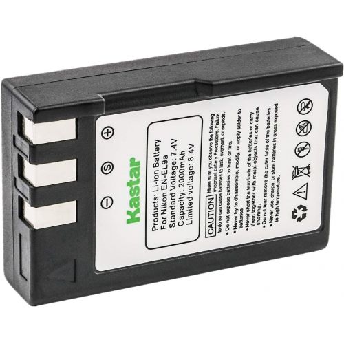  Kastar ENEL9 Lithium-Ion Digital Camera Battery for Nik D3000, D5000, D40, D60, D40X SLR Cameras and Nik EN-EL9 EN-EL9a Batteries