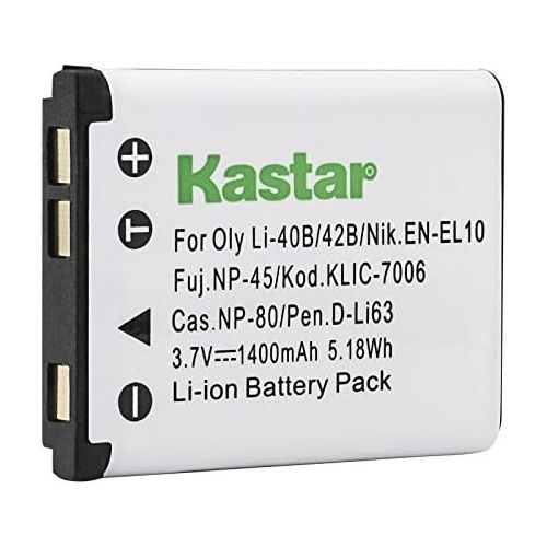  Kastar Replacement Battery for Nikon CoolPix S60 S80 S200 S203 S210 S220 S230 S500 S510 S520 S570 S600 S700 S3000 S4000 S5100 Digital Cameras