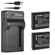 Kastar Battery (X2) & Slim USB Charger for Panasonic DMW-BCF10 & Lumix DMC-TS2 TS3 TS4 DMC-F2 F3 DMC-FH1 FH3 DMC-FH20 FH22 DMC-FS6 DMC-FS12 DMC-FS15 DMC-FS25 DMC-FS42 FS62 DMC-FT1