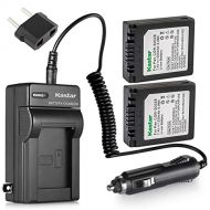 Kastar Battery (2-Pack) and Charger for Panasonic LUMIX DMC-FZ15, DMC-FZ20 Digital Camera