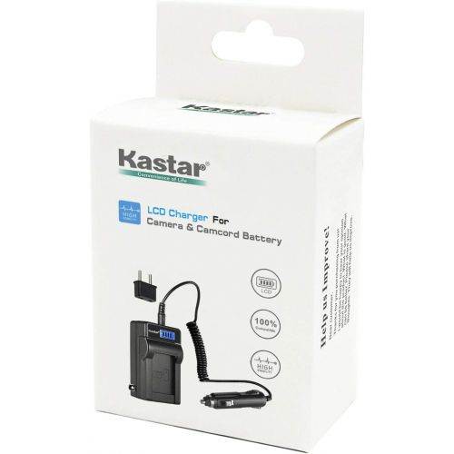 Kastar 2-Pack DMW-BLB13 Battery and LCD AC Charger Compatible with Panasonic DMW-BLB13E DMW-BLB13GK DMW-BLB13PP Lumix DMC-G1 DMC-G1A DMC-G1R DMC-G1WEG DMC-G1WEG-R DMC-G1K DMC-G1K-K