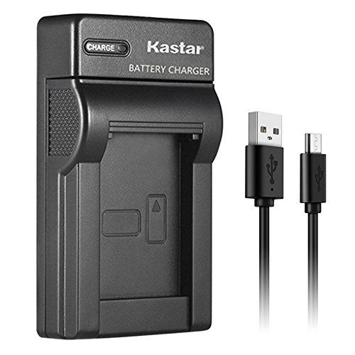  Kastar Slim USB Charger for Panasonic DMW-BCF10 & Lumix DMC-TS2 DMC-TS3 DMC-TS4 DMC-F2 DMC-F3 DMC-FH1 DMC-FH3 DMC-FH20 FH22 DMC-FS6 DMC-FS12 DMC-FS15 DMC-FS25 DMC-FS42 FS62 DMC-FT1