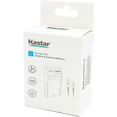  Kastar Slim USB Charger for Panasonic DMW-BCF10 & Lumix DMC-TS2 DMC-TS3 DMC-TS4 DMC-F2 DMC-F3 DMC-FH1 DMC-FH3 DMC-FH20 FH22 DMC-FS6 DMC-FS12 DMC-FS15 DMC-FS25 DMC-FS42 FS62 DMC-FT1