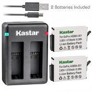 Kastar Battery 2 Pack and Dual USB Charger for GoPro ASBBA-001 Battery and GoPro Fusion 360-Degree Action Camera