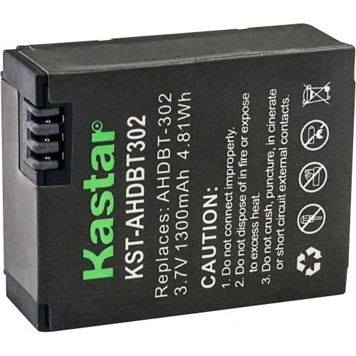  Kastar GOPRO3 Battery (3-Pack) for GoPro HD HERO3, HERO3+, AHDBT-302 Work with GoPro AHDBT-201, AHDBT-301, AHDBT-302