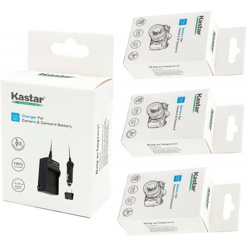  Kastar Battery (3-Pack) and Charger Kit for GoPro HERO4 and GoPro AHDBT-401, AHBBP-401 Sport Cameras