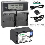 Kastar LCD Dual Smart Fast Charger & Battery (1 PACK) for JVC SSL-JVC50 and JVC GY-HMQ10, GY-LS300, GY-HM200, GY-HM600, GY-HM600E, GY-HM600EC, GY-HM650 Camcorders