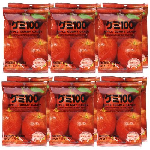  Kasugai Gummy Candy, Apple, 3.77-Ounce Packages (Pack of 12)