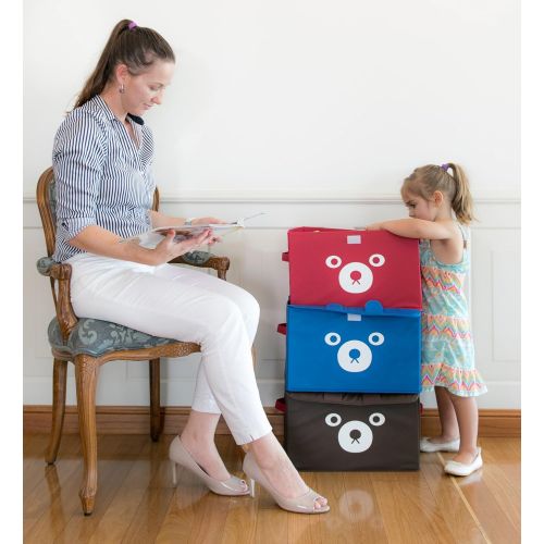  [아마존베스트]Katabird Storage Bin for Toy Storage, Collapsible Chest Box Toys Organizer with Lid for Kids Playroom, Baby Clothing, Children Books, Stuffed Animal, Gift Baskets