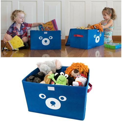  Katabird Storage Bin for Toy Storage, Collapsible Chest Box Toys Organizer with Lid for Kids Playroom, Baby Clothing, Children Books, Stuffed Animal, Gift Baskets