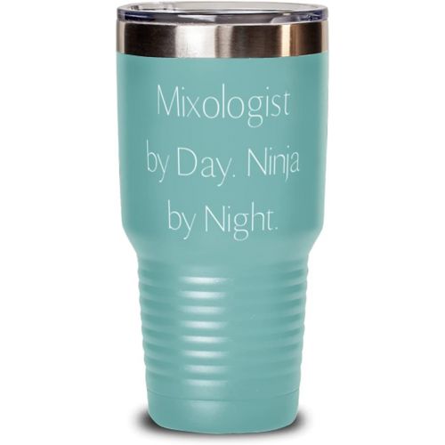  Katabird Unique Mixologist 30oz Tumbler, Mixologist by Day. Ninja by Night, Present For Men Women, Fancy s From Friends