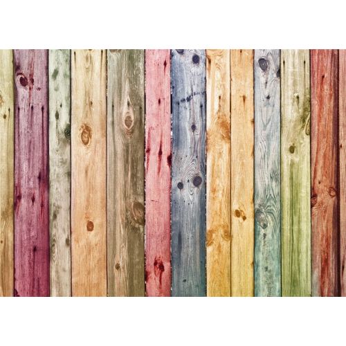  Kate 20x10ft Vintage Wood Photography Backdrops Colorful Wooden Wall Texture Background for Photo Booth