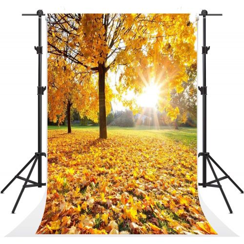  Kate 10x10ft3x3m Autumn Photography Backdrops Yellow Fallen Leaves Background Photo Studio Sunny Day Backdrop